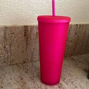 Matte Bright Pink Starbucks Tumbler